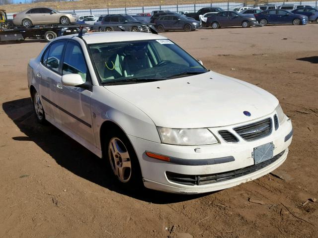 YS3FD46Y271117689 - 2007 SAAB 9-3 2.0T WHITE photo 1