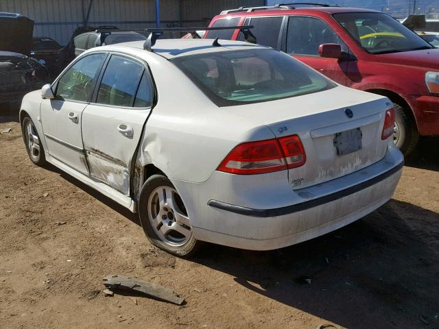 YS3FD46Y271117689 - 2007 SAAB 9-3 2.0T WHITE photo 3