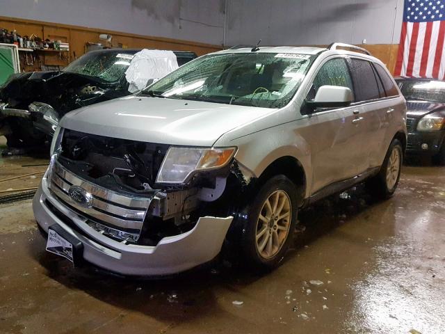 2FMDK4JC0ABB01496 - 2010 FORD EDGE SEL SILVER photo 2