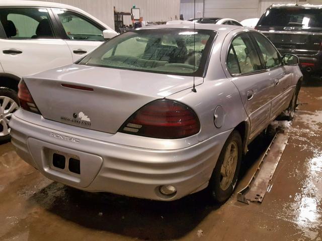 1G2NE52EXXC538845 - 1999 PONTIAC GRAND AM S SILVER photo 4