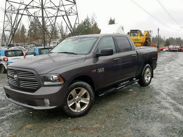 1C6RR7MT1HS687720 - 2017 RAM 1500 SPORT GRAY photo 2