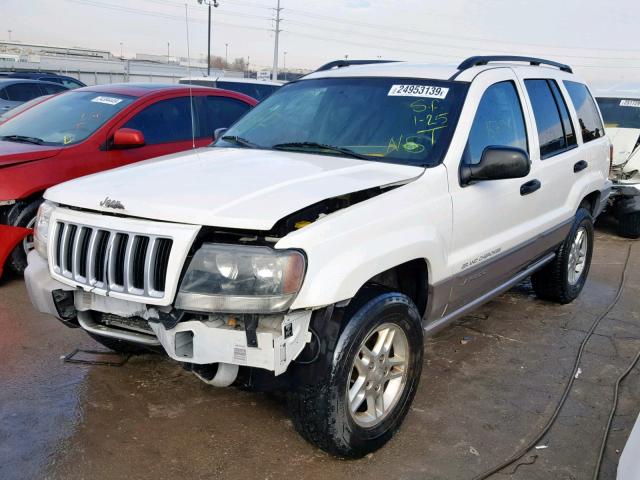 1J4GW48S34C134025 - 2004 JEEP GRAND CHER WHITE photo 2