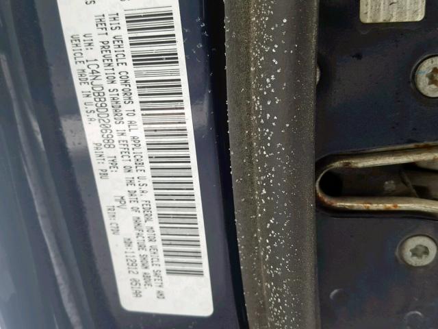 1C4NJDBB9DD206988 - 2013 JEEP COMPASS SP 蓝色 照片 10