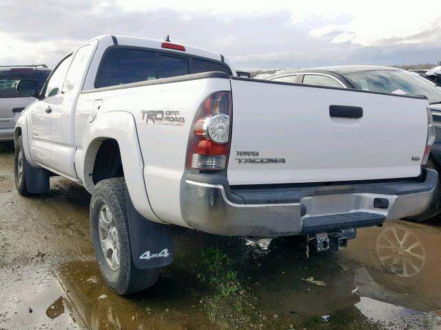 5TFUU4ENXCX028403 - 2012 TOYOTA TACOMA WHITE photo 3