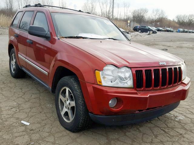 1J4HR48N35C702460 - 2005 JEEP GRAND CHER BURGUNDY photo 1