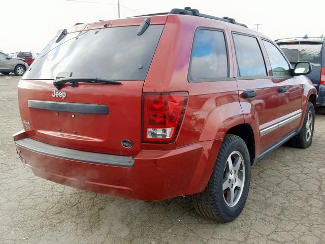 1J4HR48N35C702460 - 2005 JEEP GRAND CHER BURGUNDY photo 4