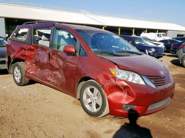 5TDKK3DC7GS747465 - 2016 TOYOTA SIENNA LE BURGUNDY photo 1