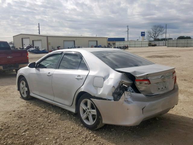 4T1BF1FK8CU021757 - 2012 TOYOTA CAMRY BASE SILVER photo 3