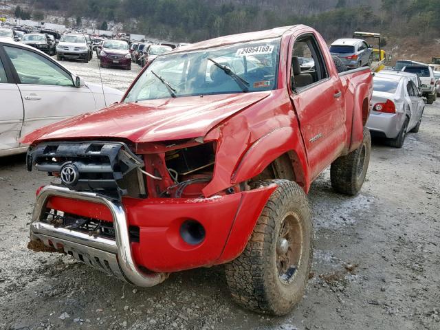 5TEPX42N47Z399046 - 2007 TOYOTA TACOMA RED photo 2