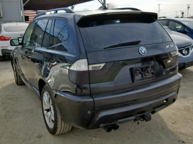 WBXPC93427WF20786 - 2007 BMW X3 3.0SI BLACK photo 3