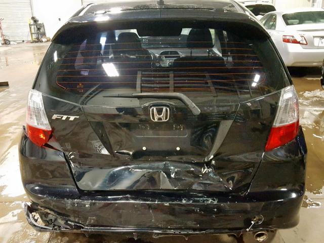 JHMGE8H45AC028008 - 2010 HONDA FIT SPORT BLACK photo 9