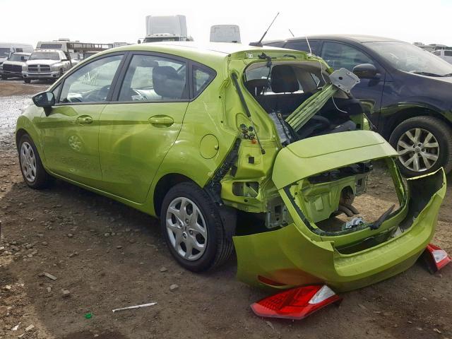 3FADP4EJ6BM172612 - 2011 FORD FIESTA SE GREEN photo 3