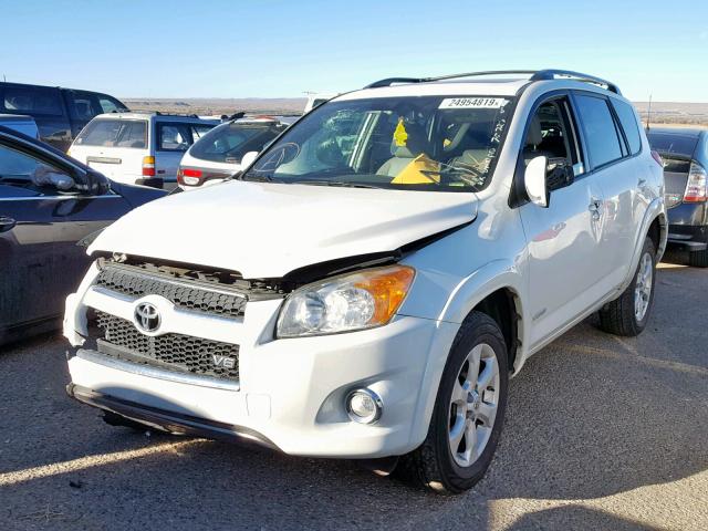 JTMDK4DV4A5087575 - 2010 TOYOTA RAV4 LIMIT WHITE photo 2