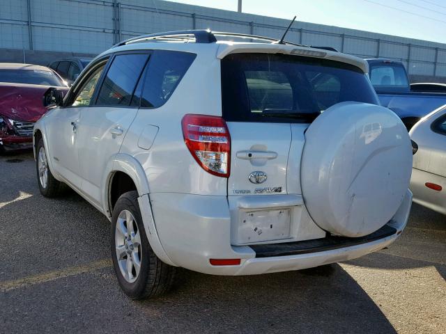 JTMDK4DV4A5087575 - 2010 TOYOTA RAV4 LIMIT WHITE photo 3