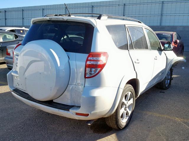 JTMDK4DV4A5087575 - 2010 TOYOTA RAV4 LIMIT WHITE photo 4