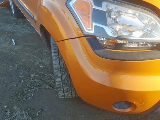 KNDJT2A26B7255365 - 2011 KIA SOUL + ORANGE photo 9