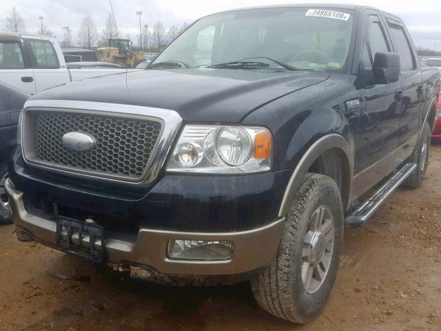 1FTPW14505FB75295 - 2005 FORD F150 SUPER BLACK photo 2