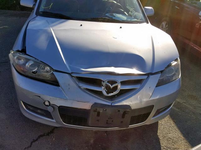 JM1BK324971663351 - 2007 MAZDA 3 S SILVER photo 9