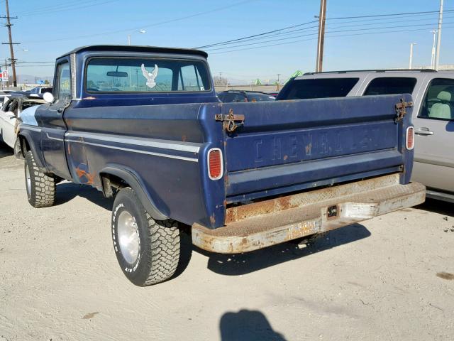 4C154H127458 - 1964 CHEVROLET C-10 BLUE photo 3