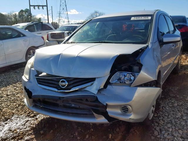 3N1AB6AP4BL643506 - 2011 NISSAN SENTRA 2.0 SILVER photo 2