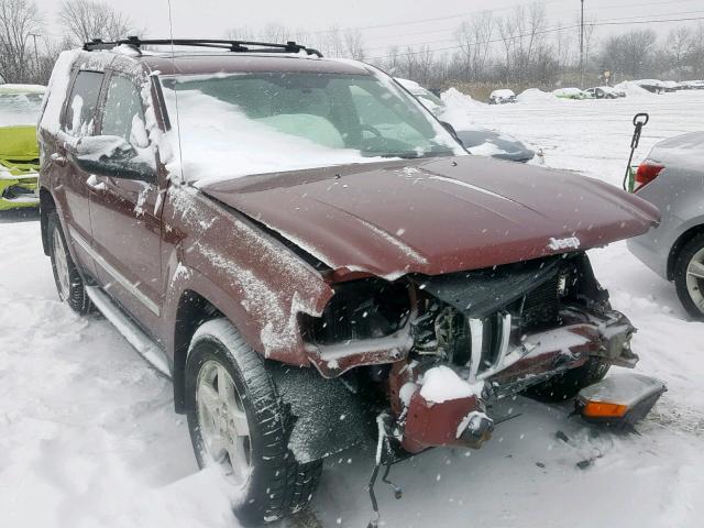 1J8HR58247C543462 - 2007 JEEP GRAND CHER BURGUNDY photo 1