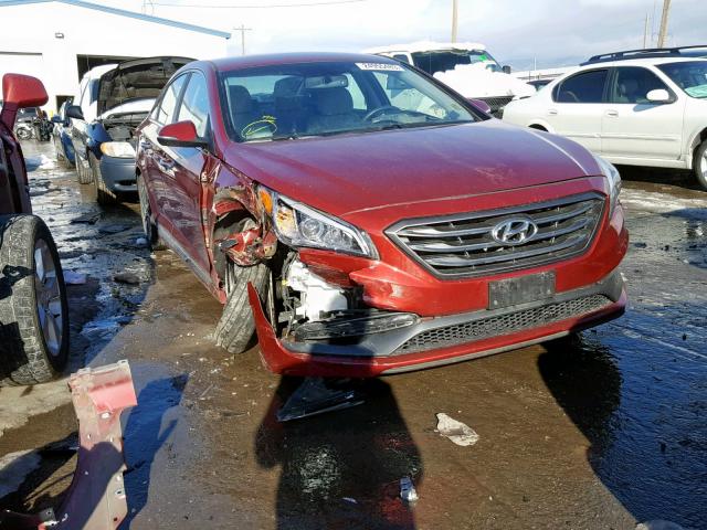 5NPE34AF0FH055535 - 2015 HYUNDAI SONATA SPO RED photo 1