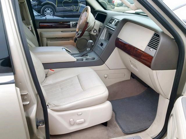 5LMFU28R84LJ08229 - 2004 LINCOLN NAVIGATOR Бежевый фото 5