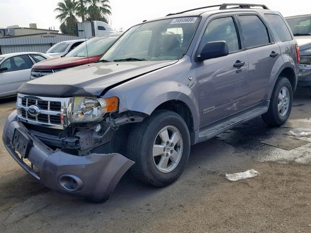 1FMCU931X8KE51720 - 2008 FORD ESCAPE XLT GRAY photo 2