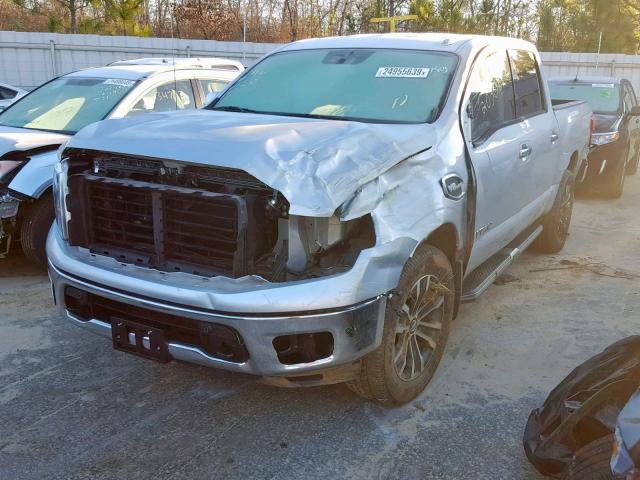 1N6AA1E56HN520226 - 2017 NISSAN TITAN SV SILVER photo 2