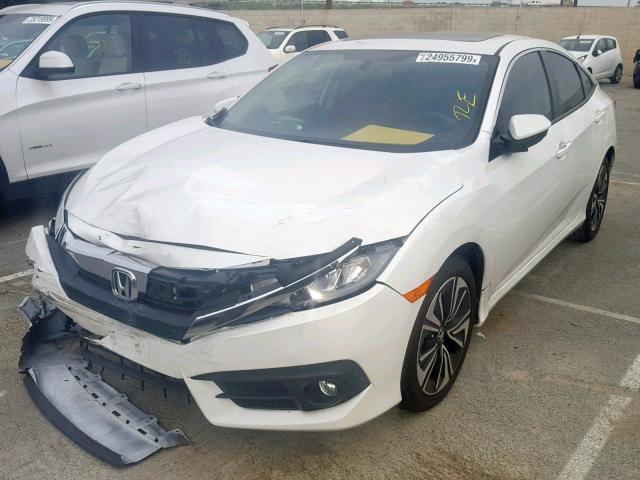 2HGFC1F72HH648850 - 2017 HONDA CIVIC EXL WHITE photo 2