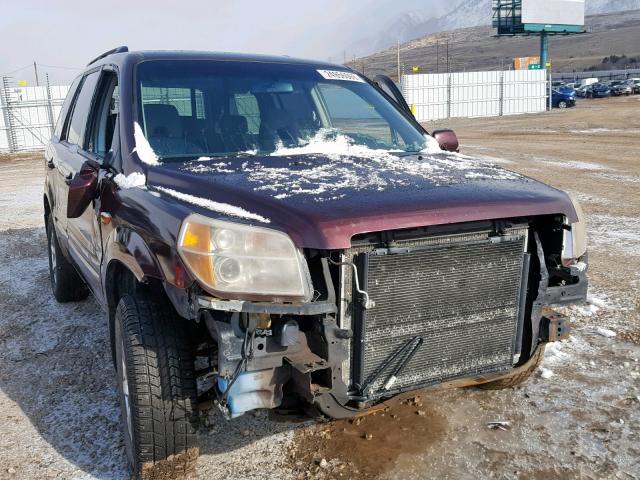 5FNYF18328B004134 - 2008 HONDA PILOT SE BURGUNDY photo 1