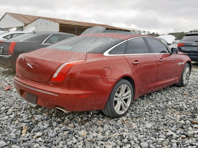 SAJWA1CB8BLV07208 - 2011 JAGUAR XJ BASE BURGUNDY photo 4