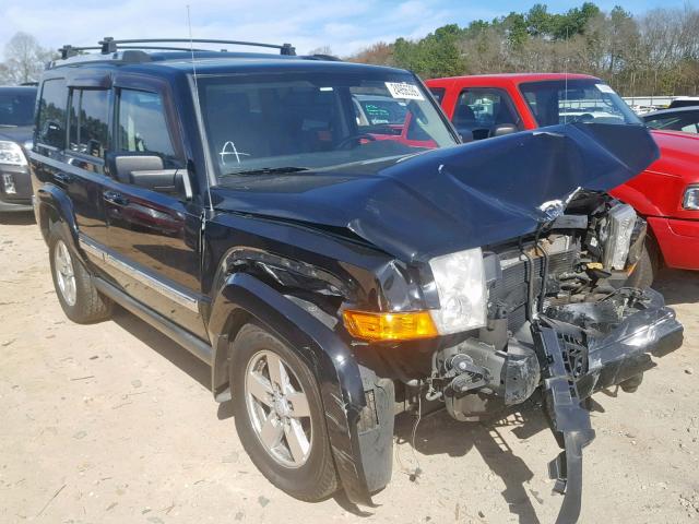 1J8HH48N38C182105 - 2008 JEEP COMMANDER BLACK photo 1