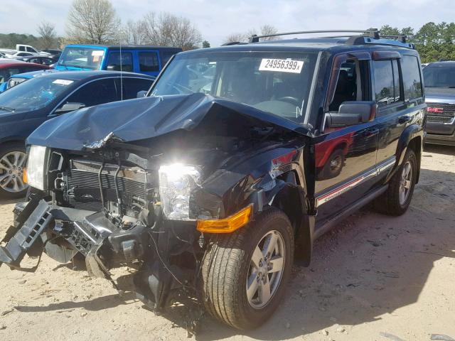 1J8HH48N38C182105 - 2008 JEEP COMMANDER BLACK photo 2