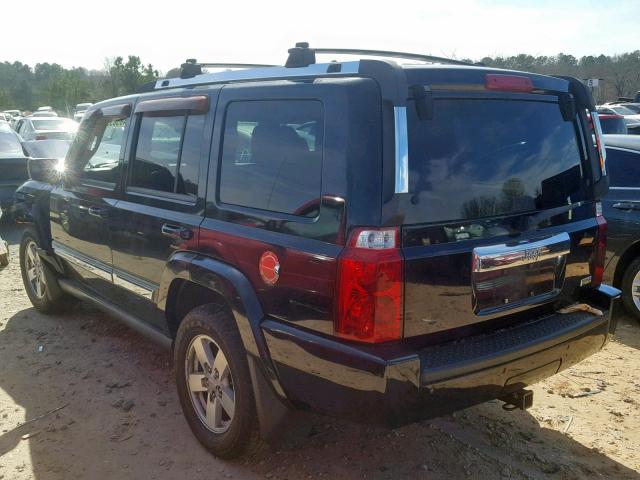 1J8HH48N38C182105 - 2008 JEEP COMMANDER BLACK photo 3