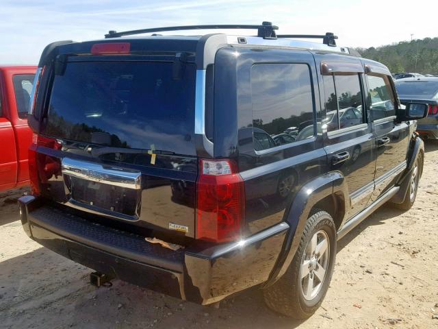 1J8HH48N38C182105 - 2008 JEEP COMMANDER BLACK photo 4
