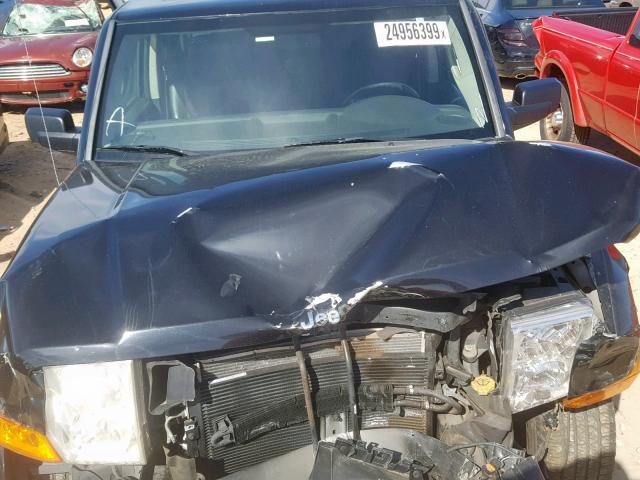 1J8HH48N38C182105 - 2008 JEEP COMMANDER BLACK photo 7
