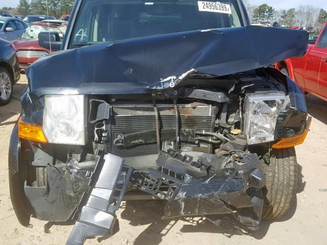 1J8HH48N38C182105 - 2008 JEEP COMMANDER BLACK photo 9