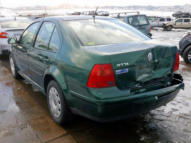 3VWRA29M4XM062043 - 1999 VOLKSWAGEN JETTA GL GREEN photo 3