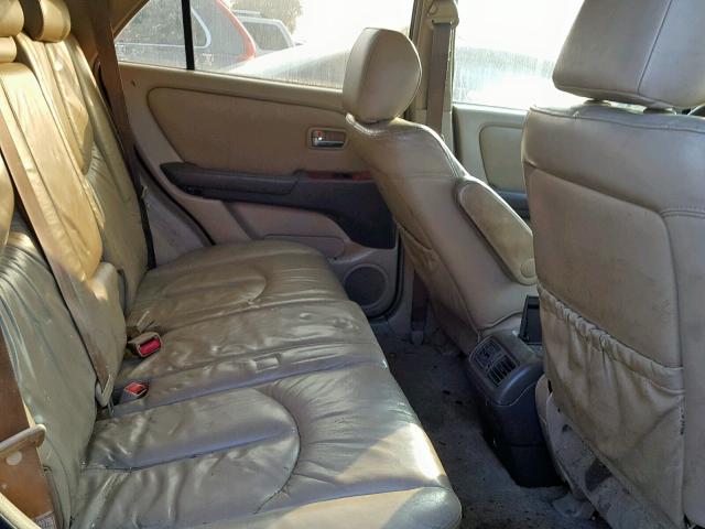 JTJHF10U410207404 - 2001 LEXUS RX 300 TAN photo 6