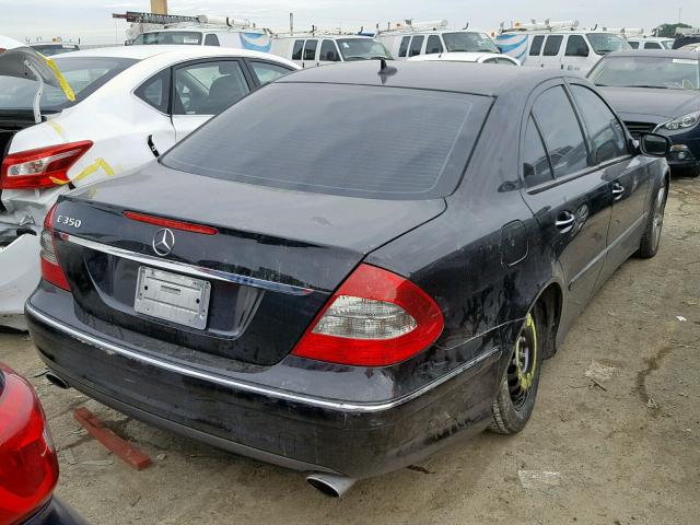 WDBUF56X89B424463 - 2009 MERCEDES-BENZ E 350 BLACK photo 4