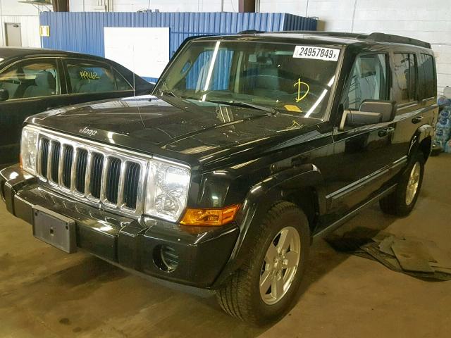 1J8HG48K27C501534 - 2007 JEEP COMMANDER BLACK photo 2