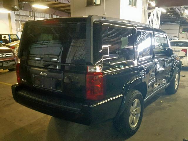 1J8HG48K27C501534 - 2007 JEEP COMMANDER BLACK photo 4
