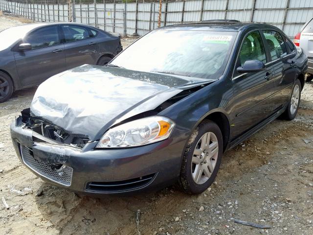 2G1WB5E31E1167251 - 2014 CHEVROLET IMPALA LIM BLACK photo 2