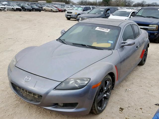 JM1FE173340102027 - 2004 MAZDA RX8 GRAY photo 2