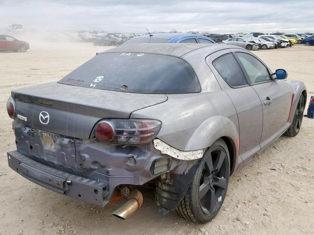 JM1FE173340102027 - 2004 MAZDA RX8 GRAY photo 4