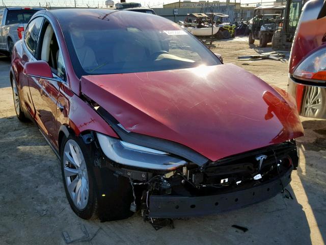 5YJXCDE29GF030052 - 2016 TESLA MODEL X RED photo 1