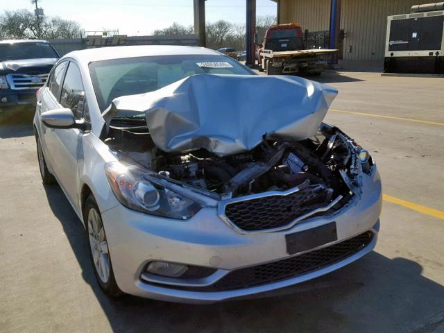 KNAFX4A84E5179457 - 2014 KIA FORTE EX SILVER photo 9