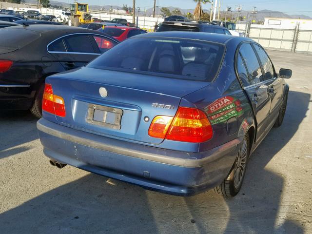 WBAEV53412KM18736 - 2002 BMW 330 I BLUE photo 4