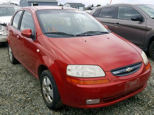 KL1TD56696B600739 - 2006 CHEVROLET AVEO BASE Qırmızı foto 1